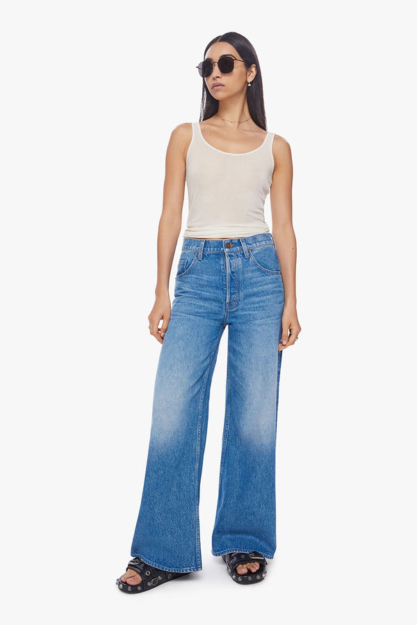 THE MID RISE DOUBLE DIP NERDY DENIM