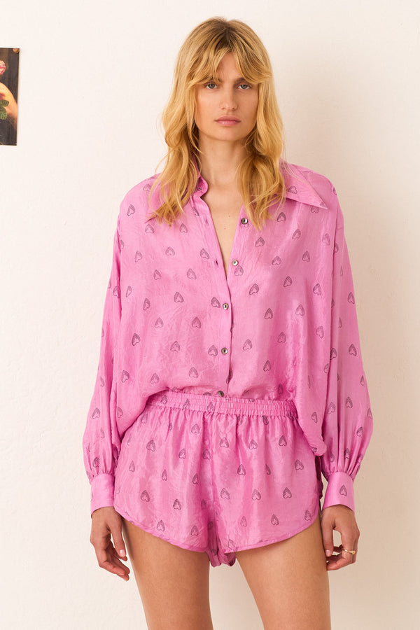 EMERY FUCHSIA HEART SHIRT *pre-order*