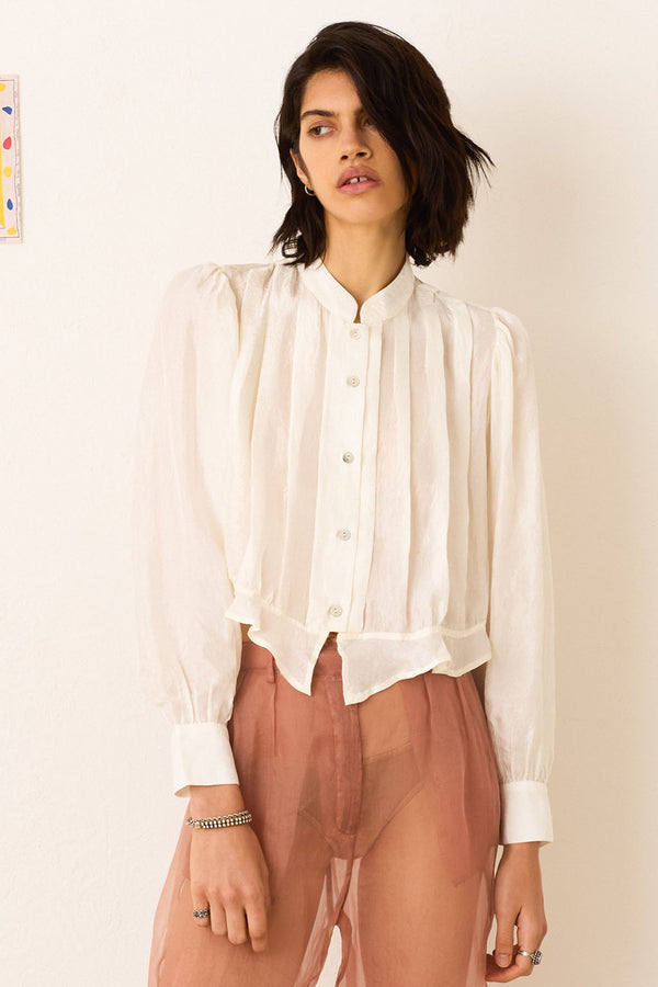 RYLAND PEARL SILK SHIRT *pre-order*