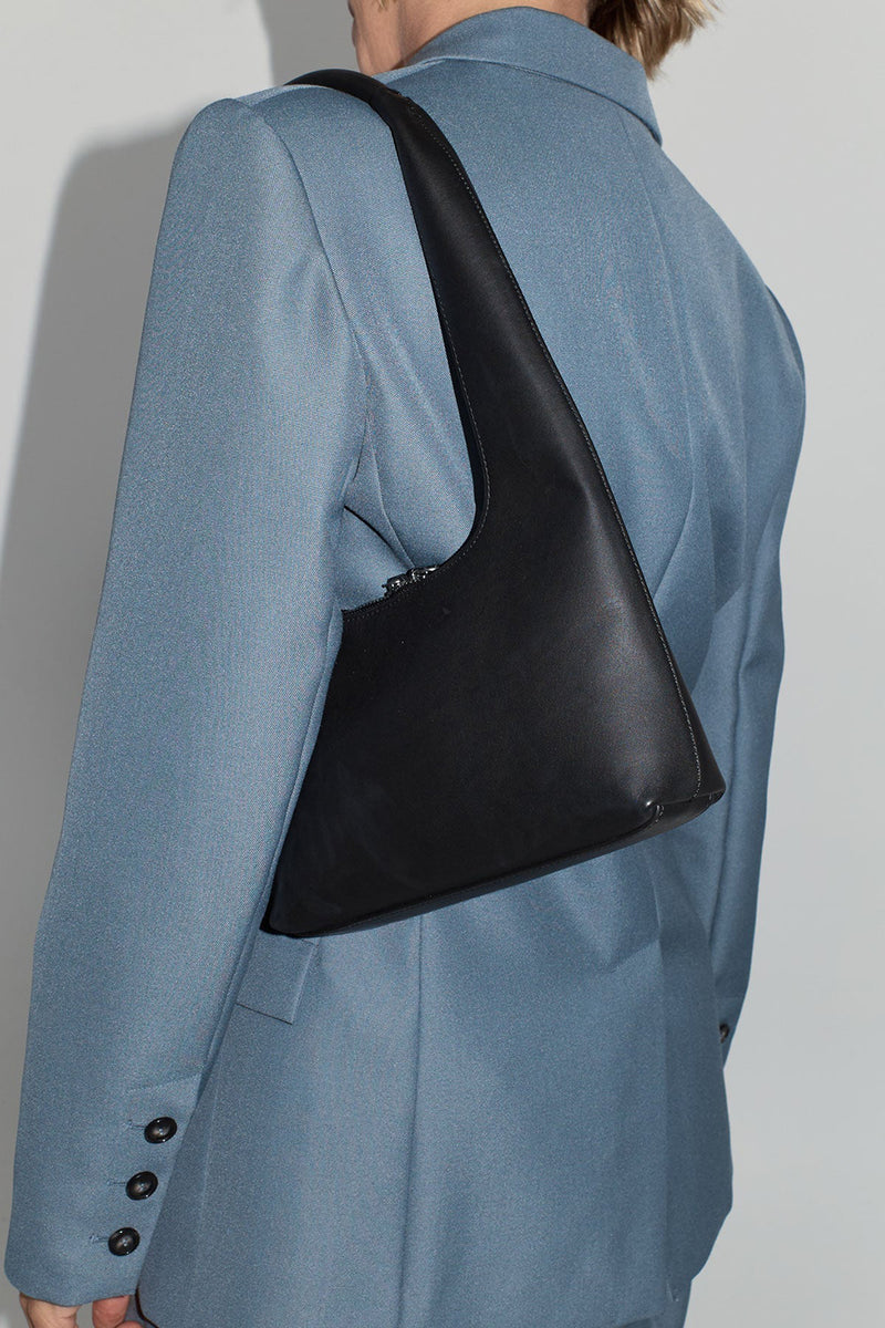 ZIP METAL MINI BAG IN BLACK