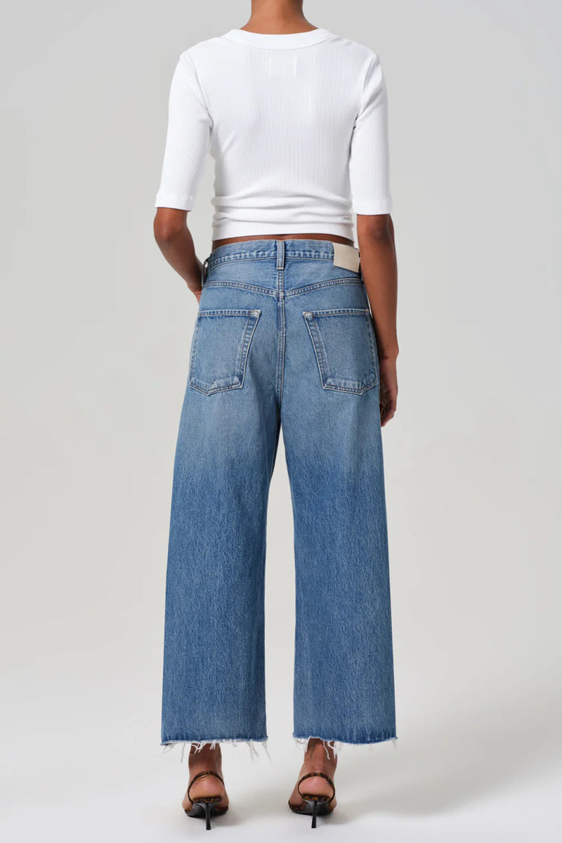 AYLA RAW HEM CROP DENIM