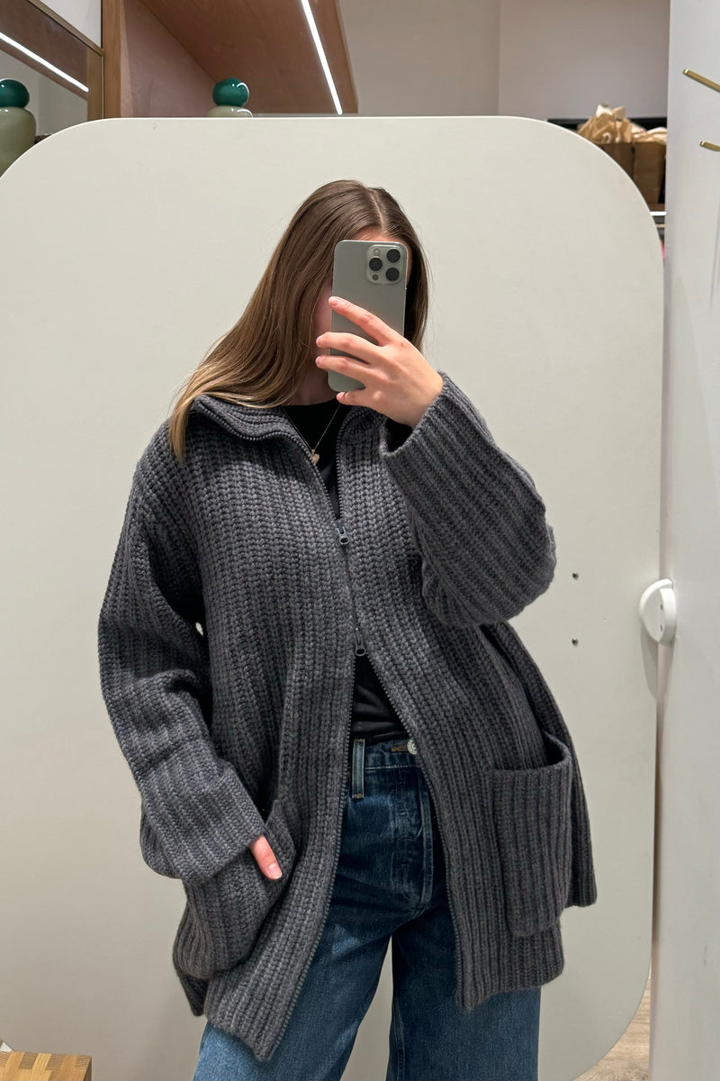 MAJKEN ZIP CARDIGAN