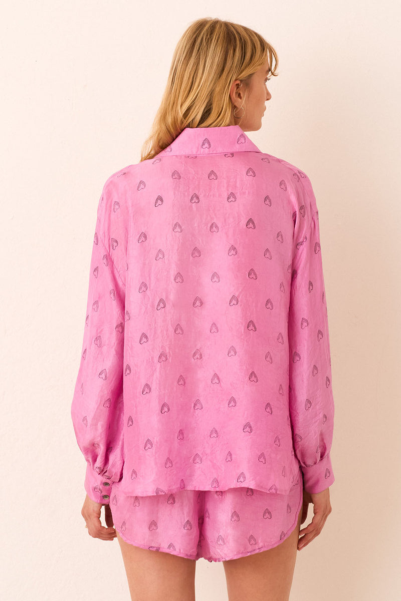 EMERY FUCHSIA HEART SHIRT *pre-order*