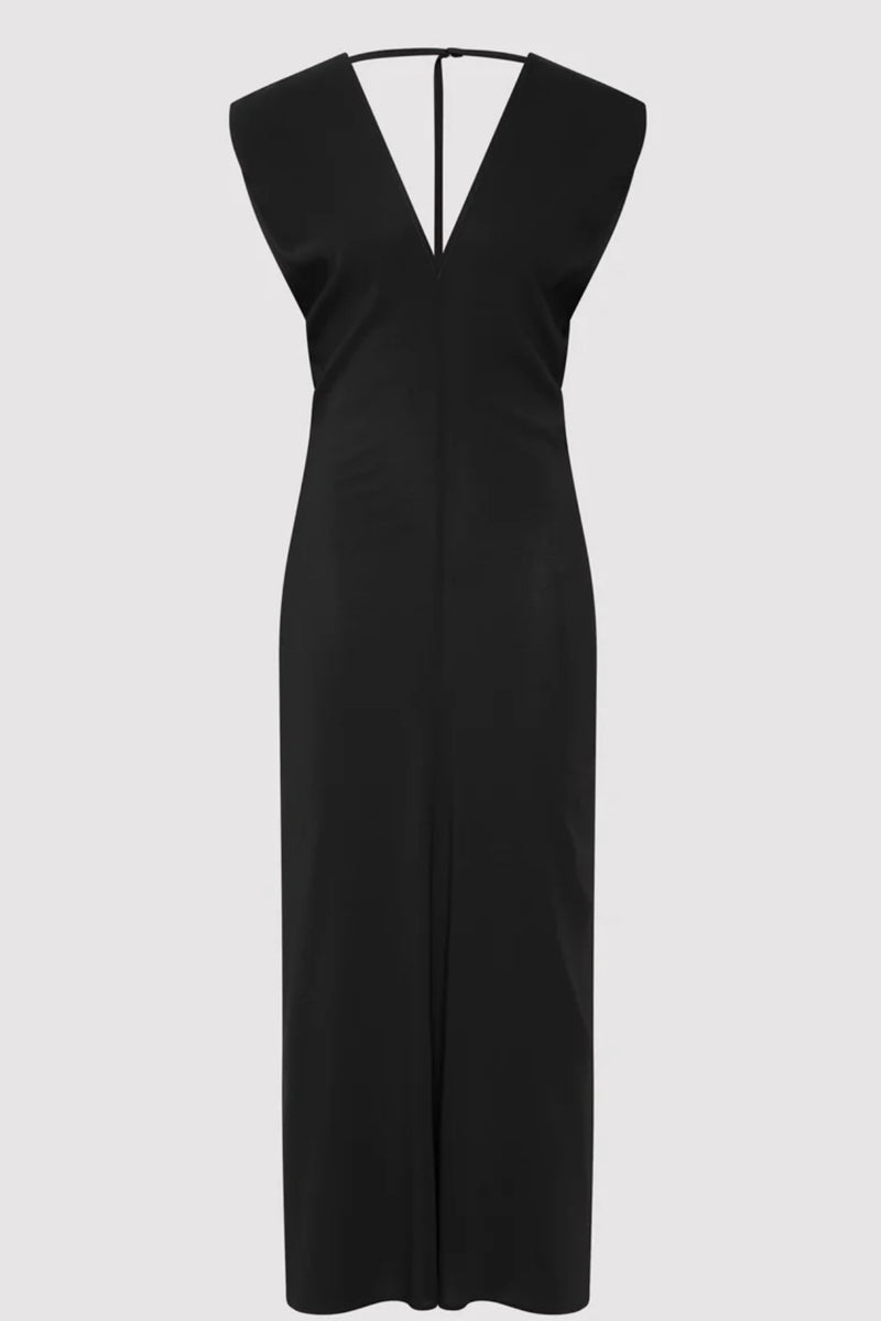 PLUNGE DRAPE DRESS