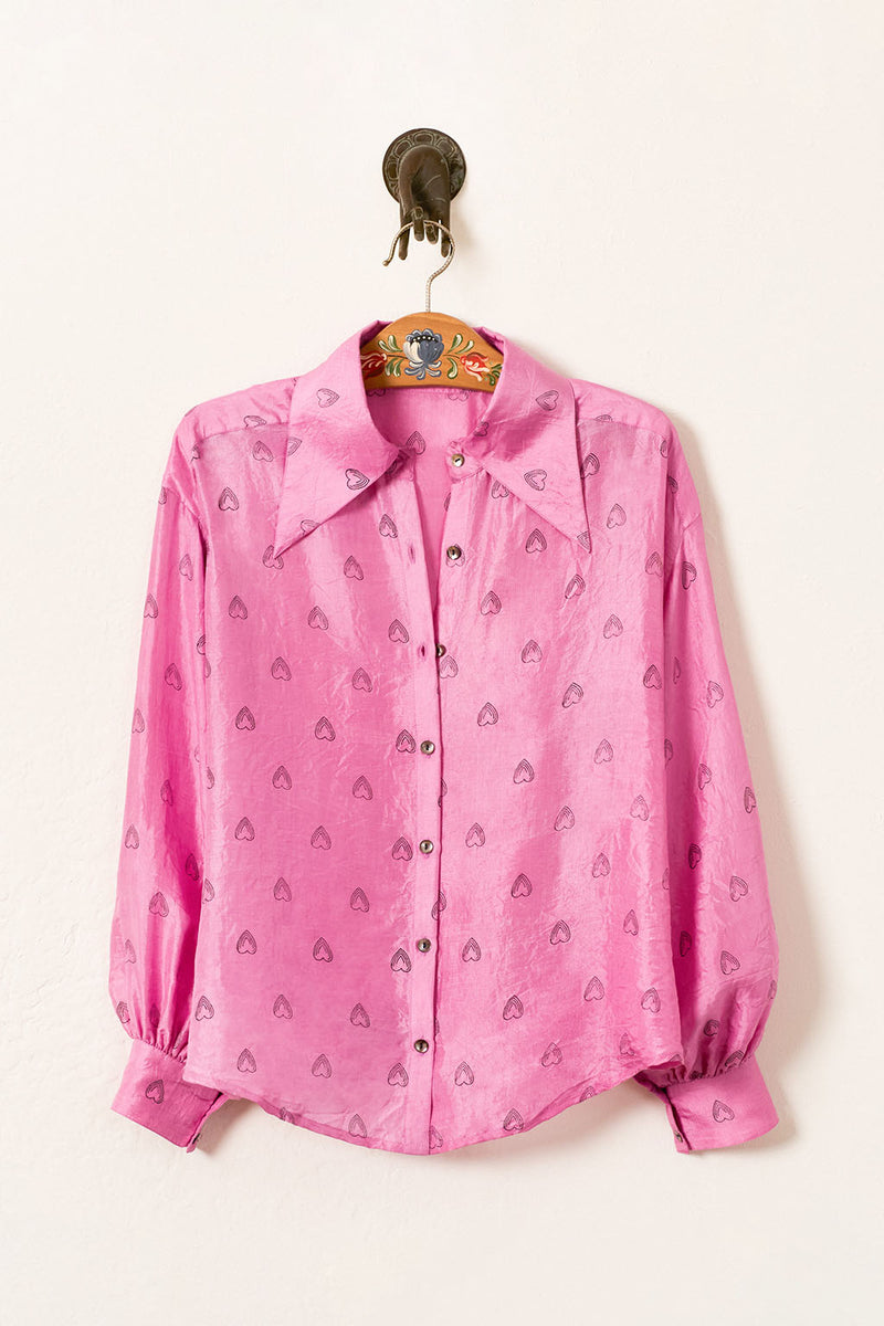 EMERY FUCHSIA HEART SHIRT *pre-order*