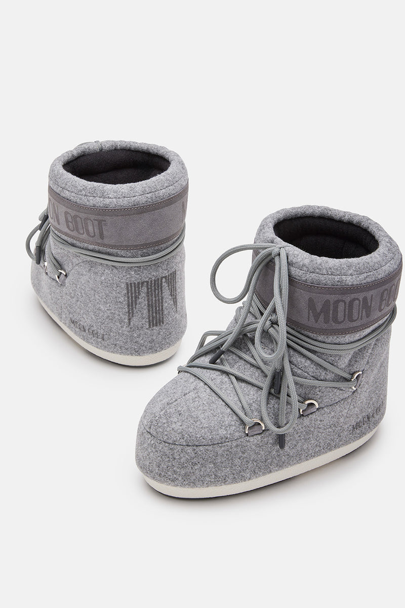 ICON LOW GREY FELT BOOTS