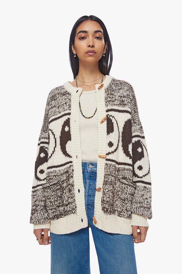 THE LONG DROP YIN YANG CARDIGAN IN THE GOOD AND THE BAD
