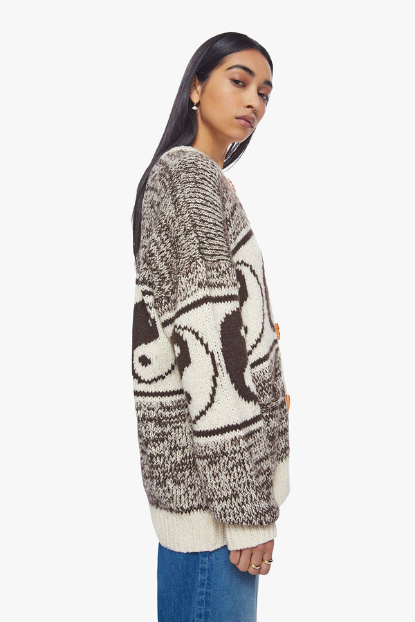 THE LONG DROP YIN YANG CARDIGAN IN THE GOOD AND THE BAD