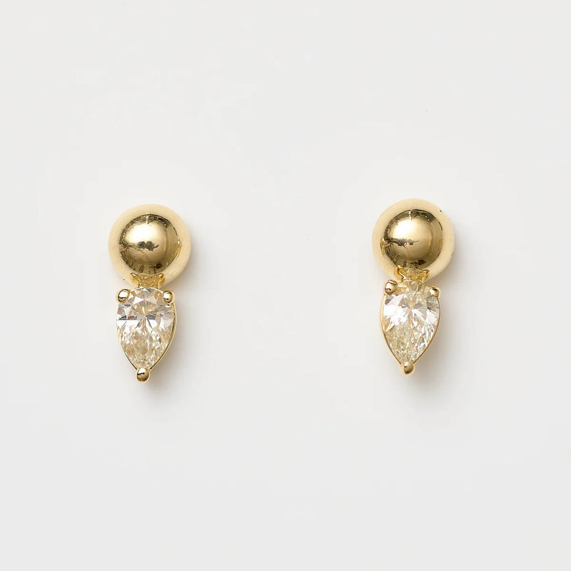 DOT PEAR DROP EARRINGS