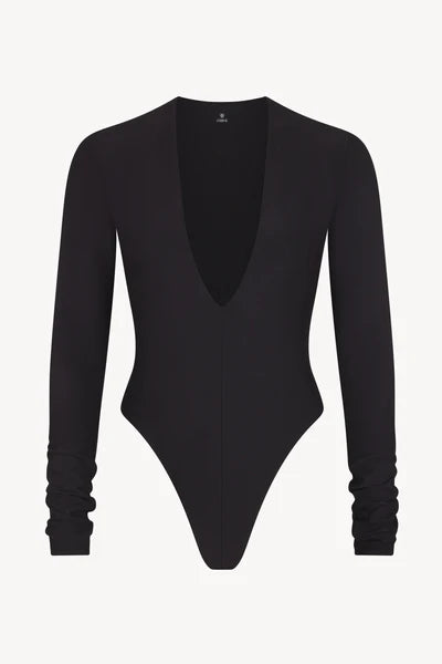 LONG SLEEVE DEEP V BODYSUIT