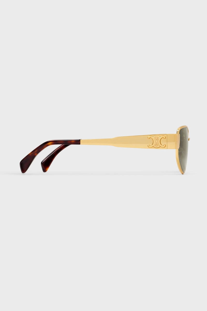 TRIOMPHE AVIATOR-STYLE METAL AND ACETATE SUNGLASSES