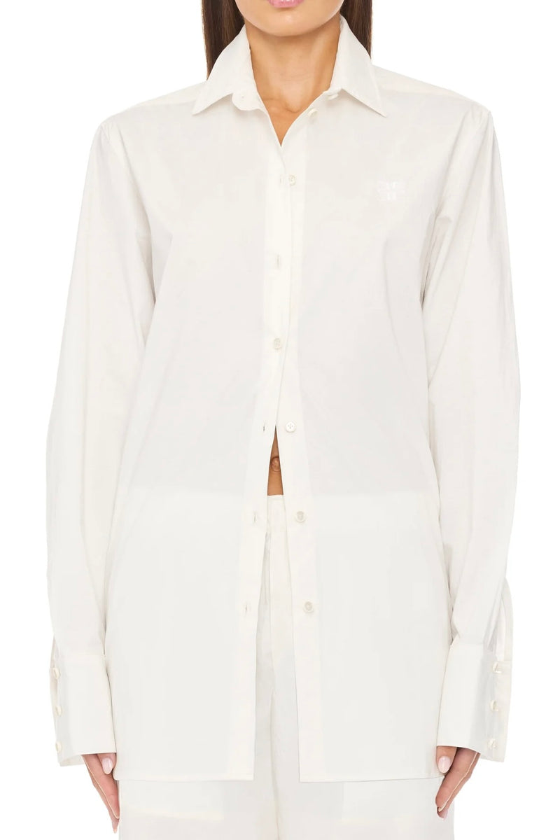 POPLIN OVERSIZED BUTTON DOWN