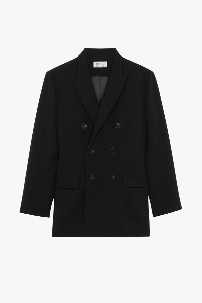 BLACK HOURGLASS BLAZER