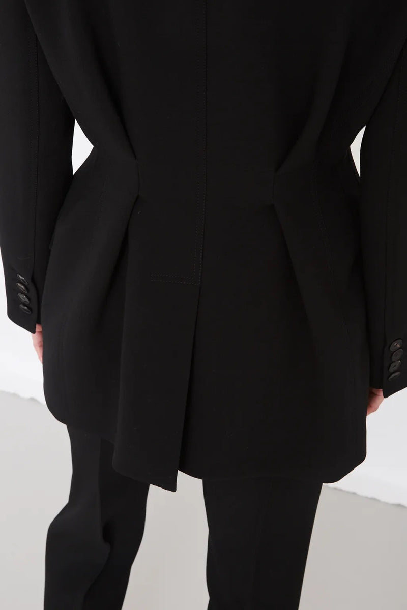 BLACK HOURGLASS BLAZER