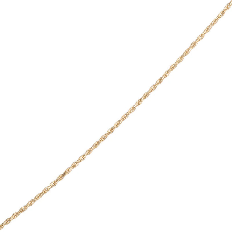 1.2MM DIAMOND CUT TWISTED ROPE CHAIN 20"