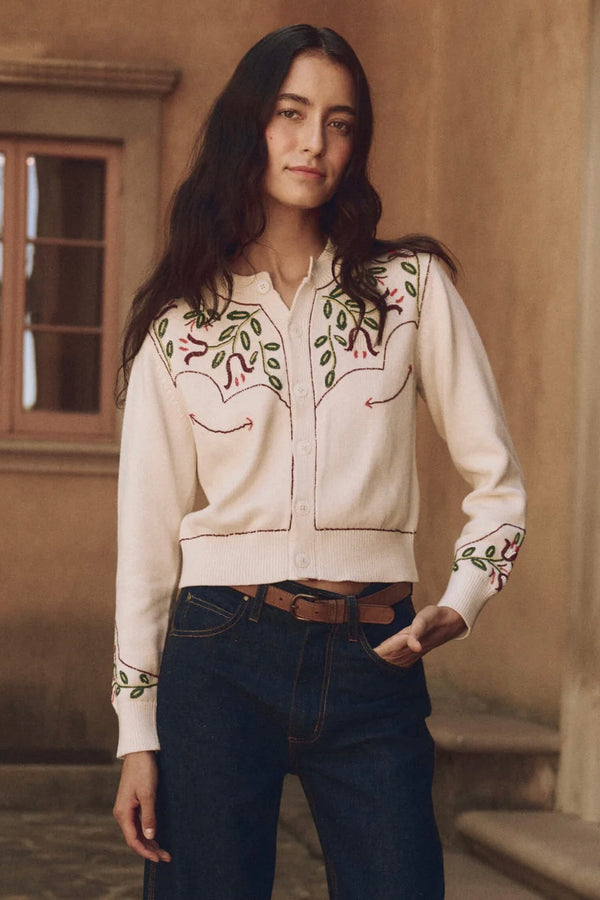 THE WESTERN BEADED CARDIGAN