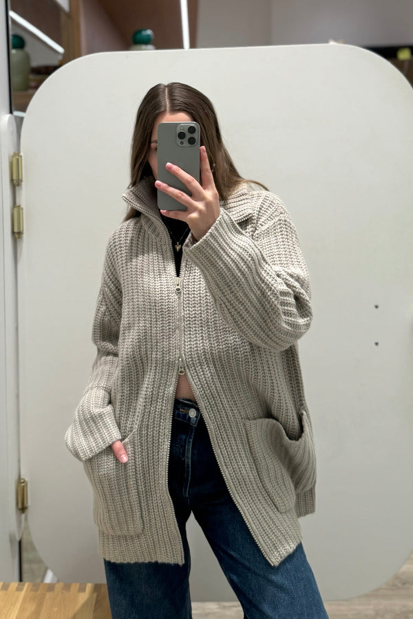 MAJKEN ZIP CARDIGAN