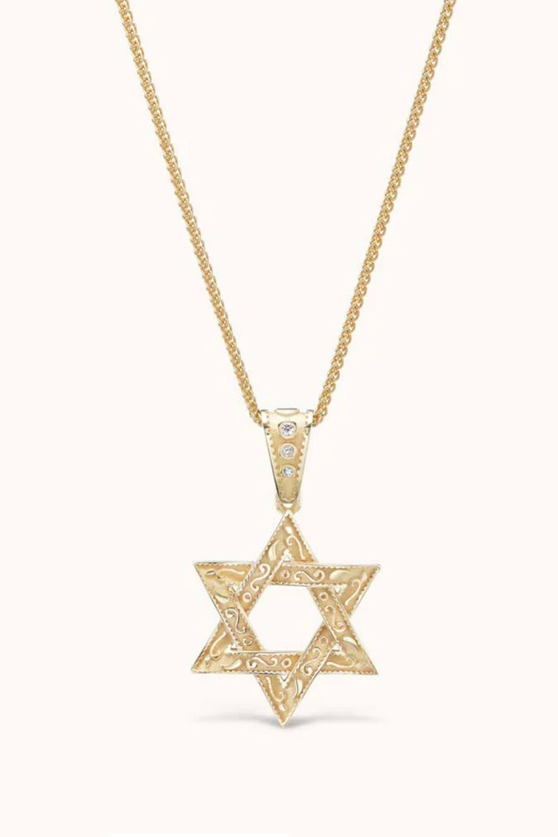 SMALL SOUTHWESTERN STAR OF DAVID CHARM