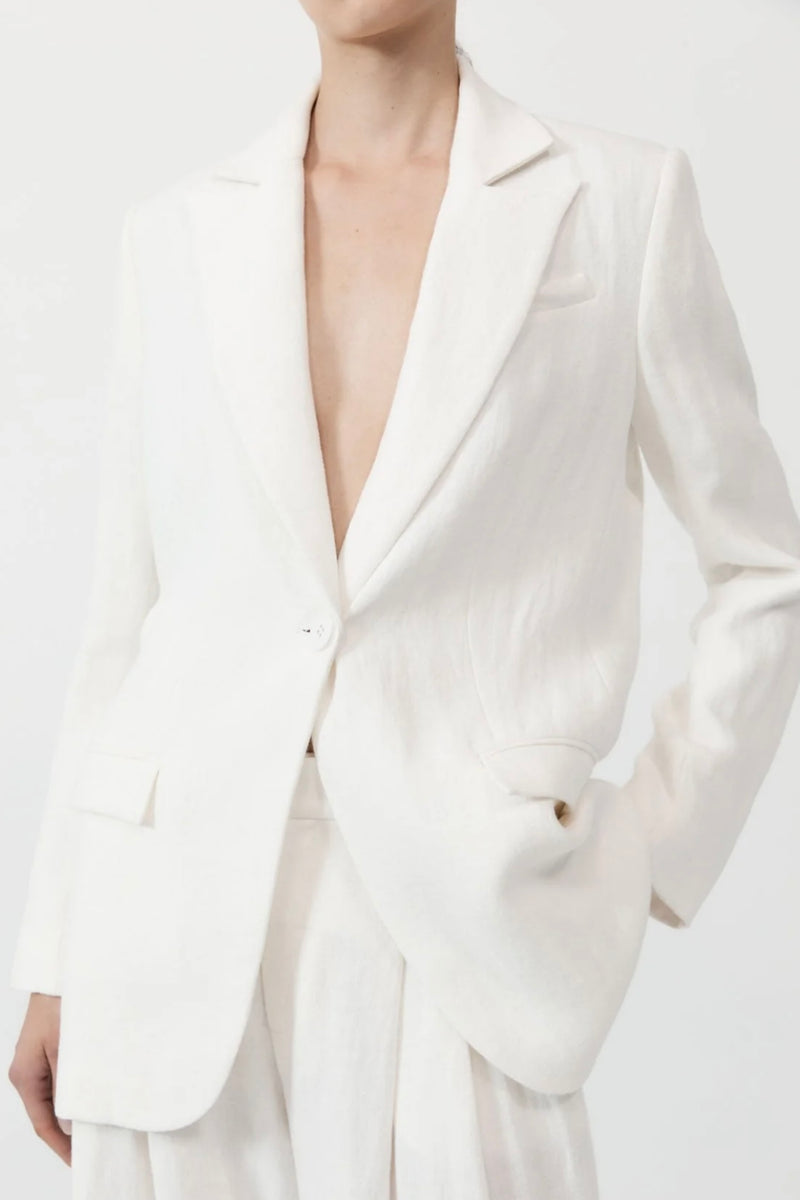 TAILORED LINEN BLAZER