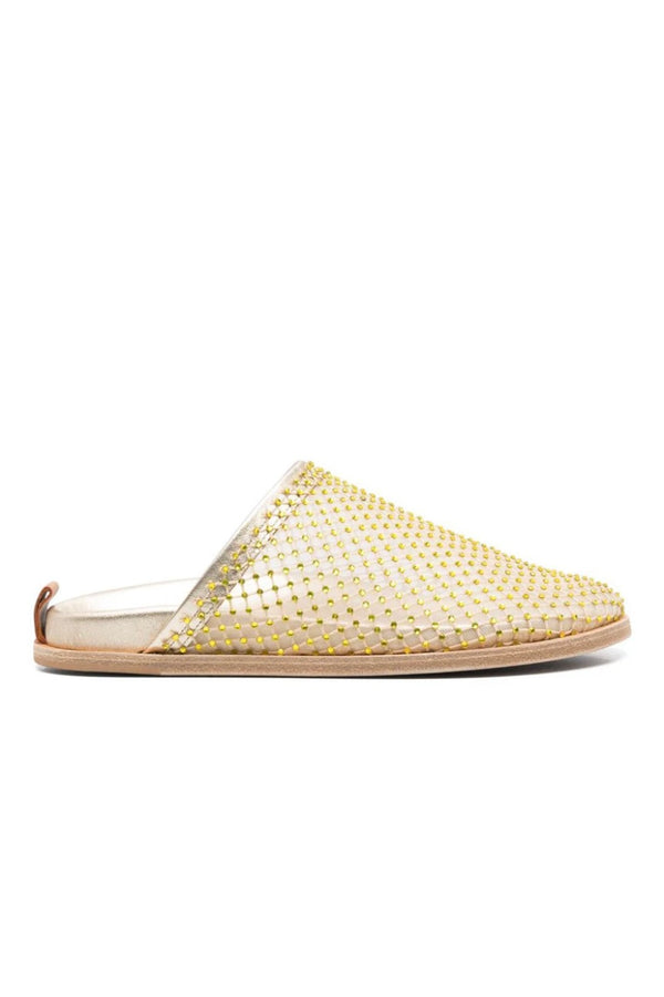 STRASS MESH FLAT SABOT