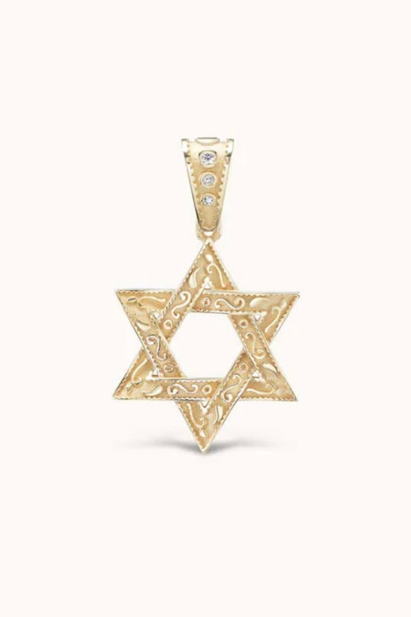 SMALL SOUTHWESTERN STAR OF DAVID CHARM