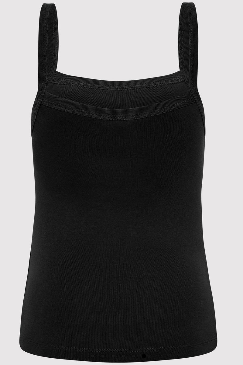 ORGANIC COTTON SQUARE NECK TANK