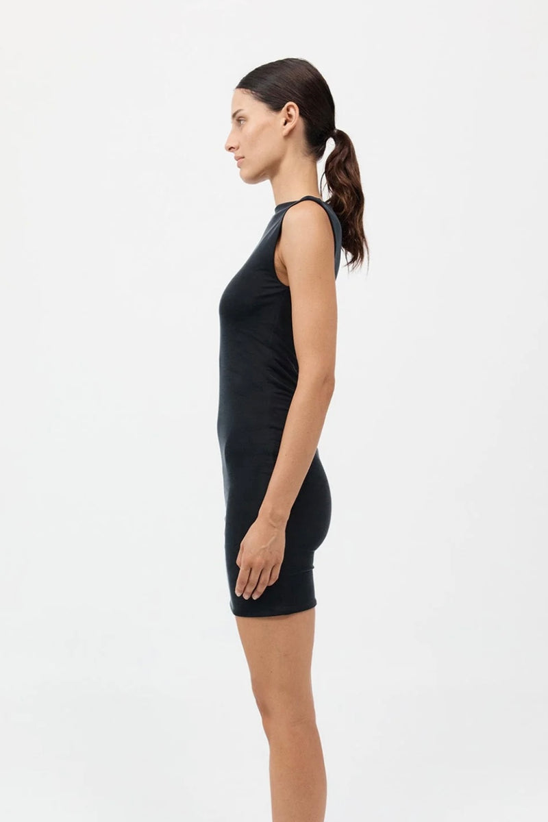 CUPRO JERSEY MINI DRESS