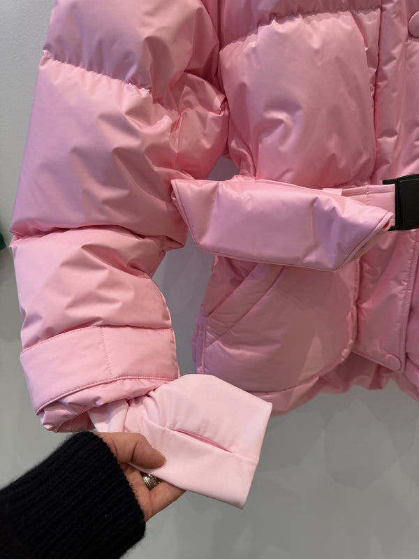 APRES SKI MICHILIN JACKET IN PINK TECHNICAL NYLON - SIZE S