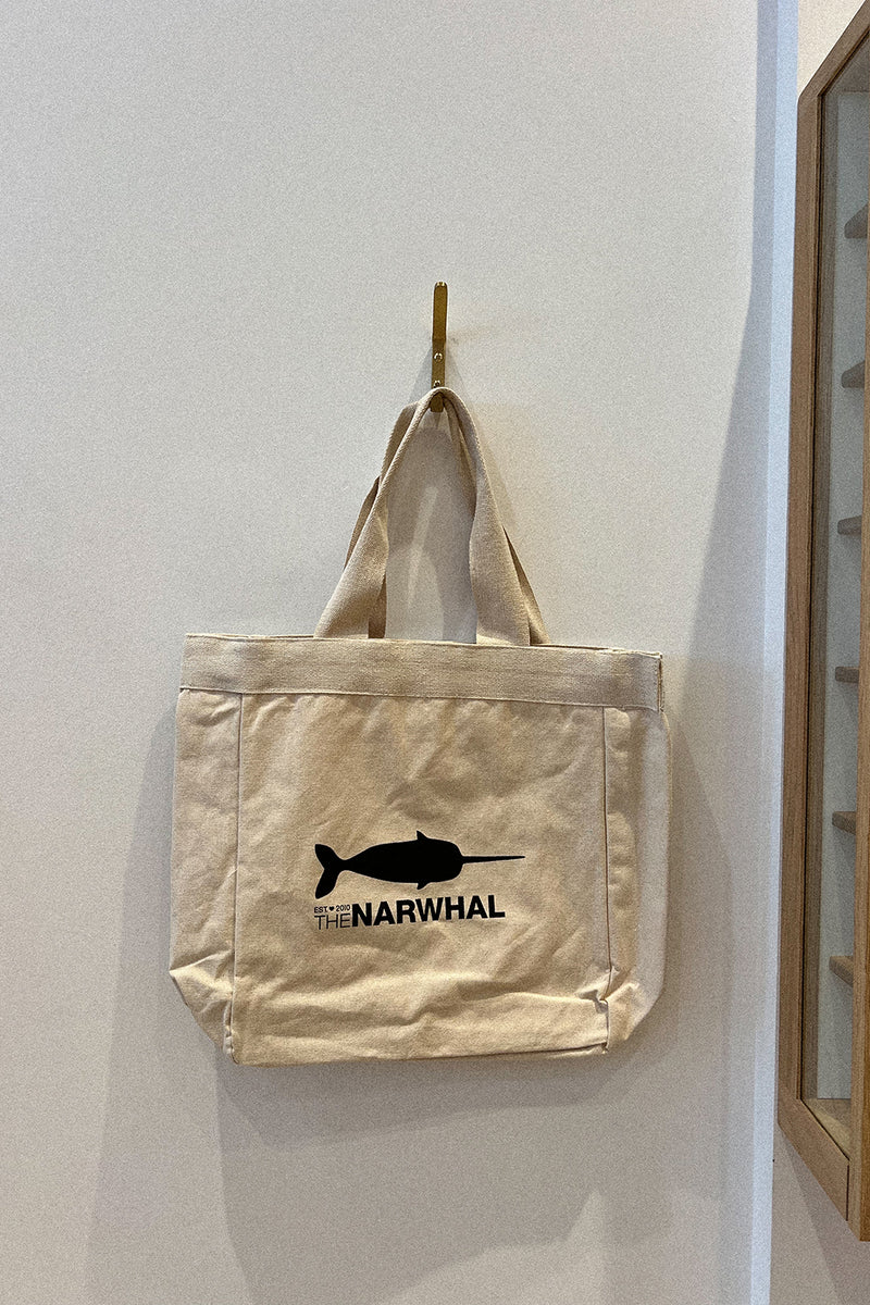 NARWHAL COTTON CANVAS TOTE