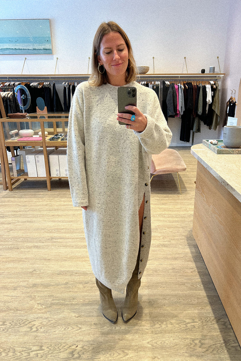BUTTON DRESS