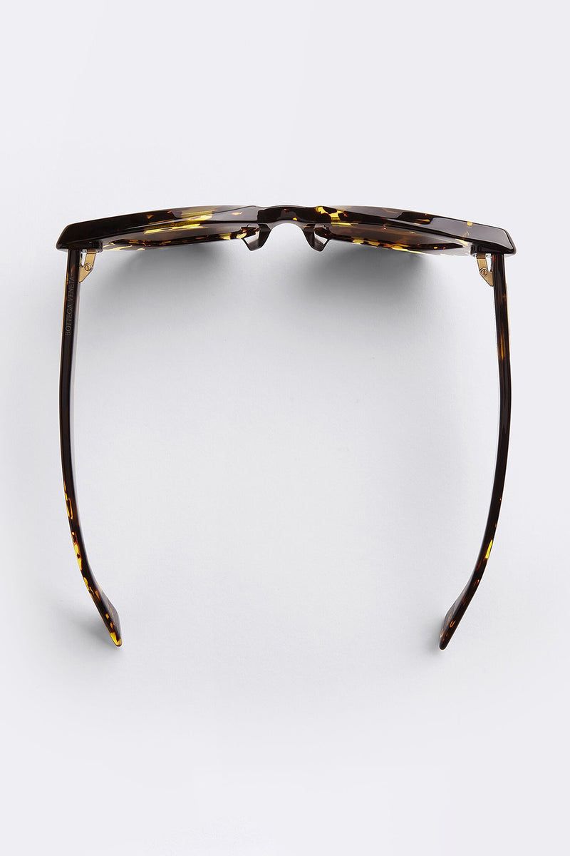 ANGLE ACETATE POINTED SUNGLASSES IN TORTOISE
