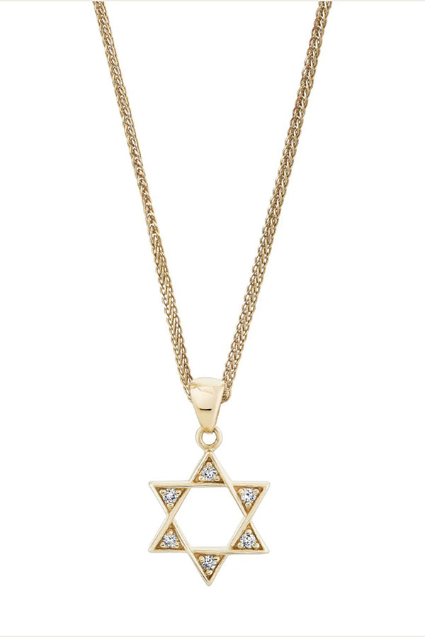 DIAMOND STAR OF DAVID TALISMAN PENDANT