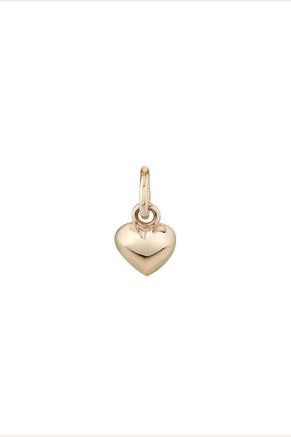 PETITE PUFFED HEART CHARM