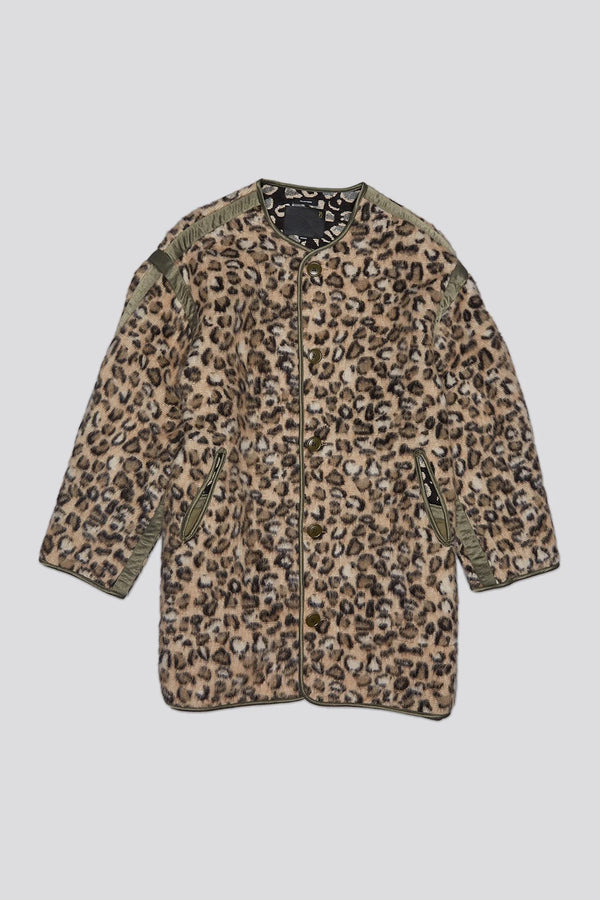 LEOPARD TAPED LINER COAT