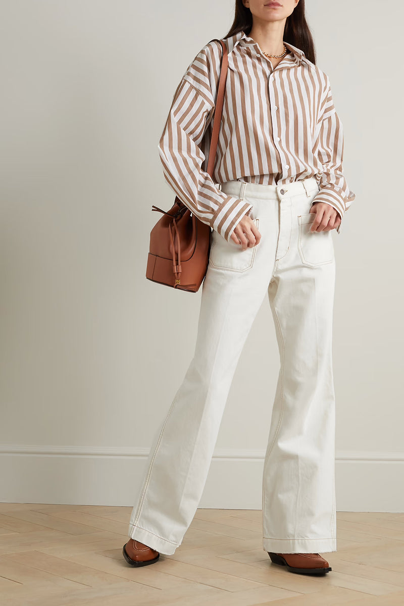 JOELLE HIGH-RISE STRAIGHT LEG JEANS