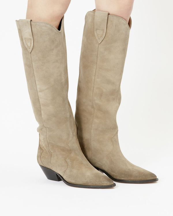DENVEE SUEDE BOOTS IN TAUPE