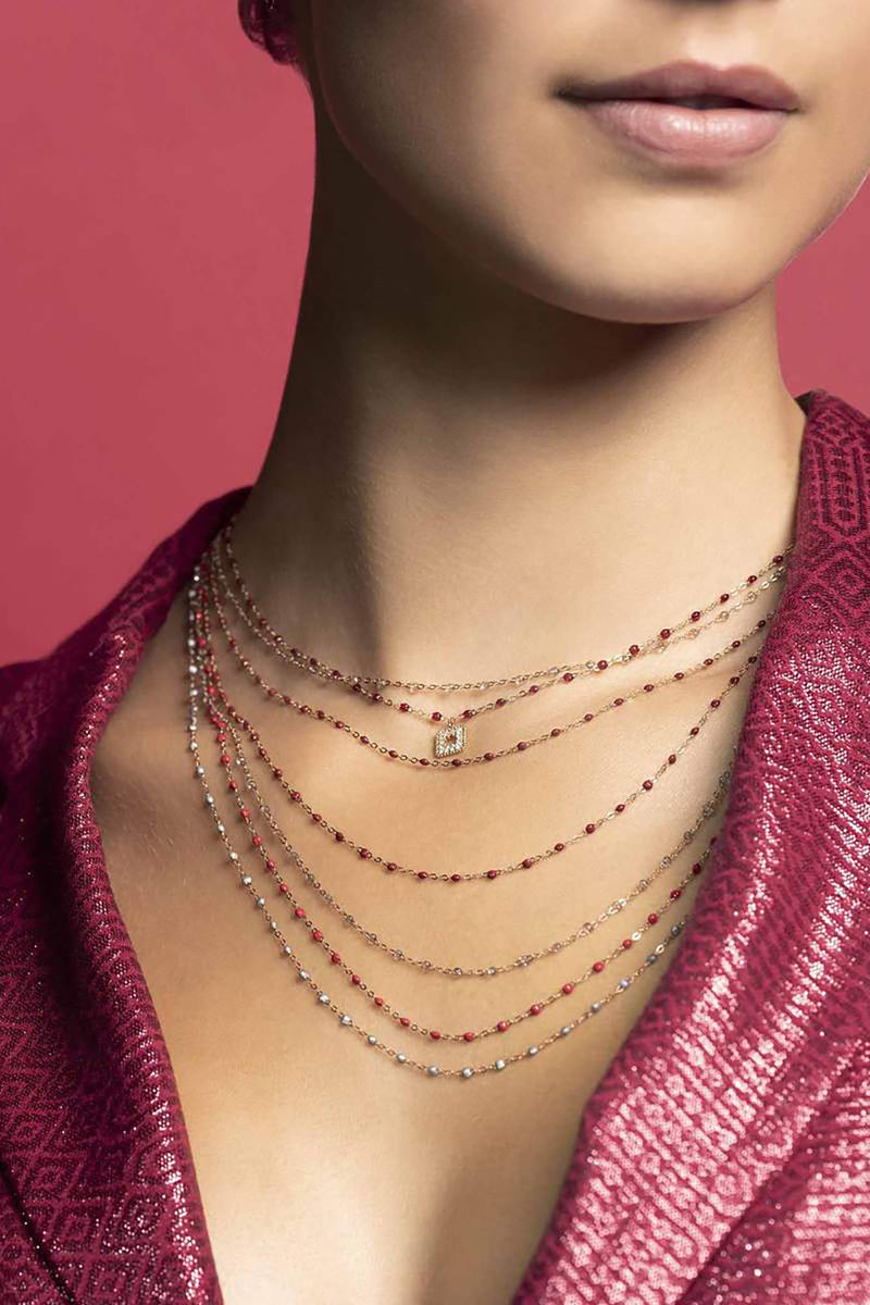 CLASSIC 20" GIGI NECKLACE IN BORDEAUX