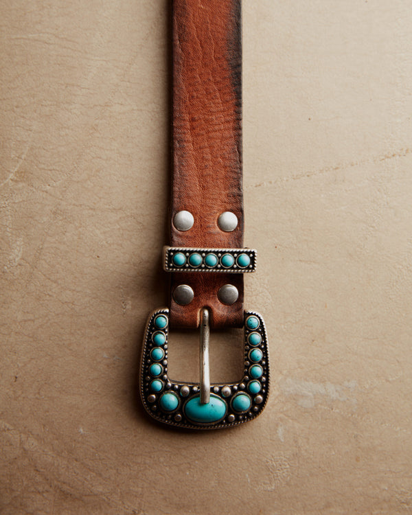 THELMA BELT IN BROWN LEATHER