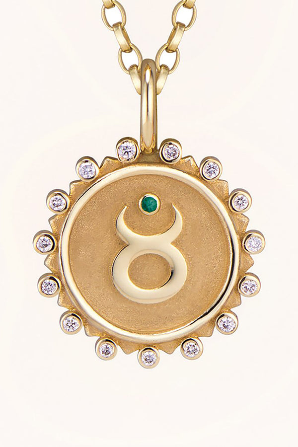 ZODIAC PENDANT OR NECKLACE - TAURUS