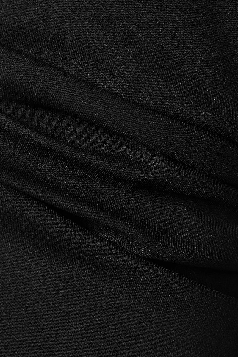MOATA LAPEL BLAZER LONG DRESS IN BLACK